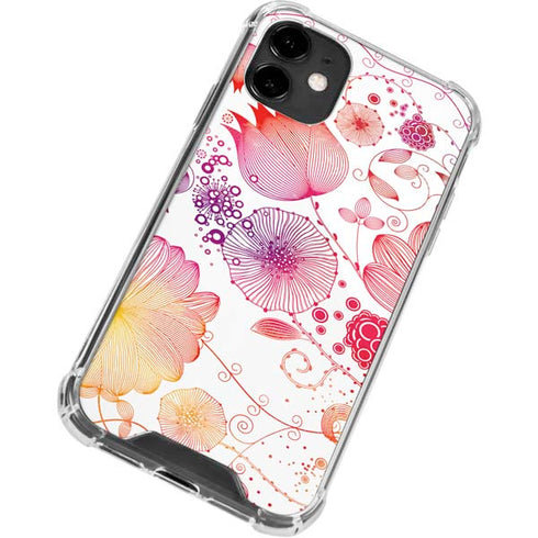 Elegant Flowers iPhone 12 Clear Case