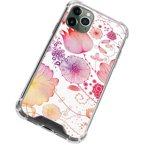 Elegant Flowers iPhone 12 Pro Clear Case