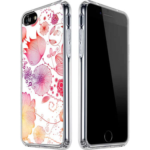 Elegant Flowers iPhone SE (2nd & 3rd Gen) Clear Case