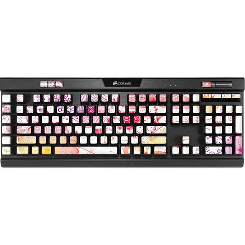 Elegant Flowers K95 RGB PLATINUM Mechanical Gaming Keyboard Skin