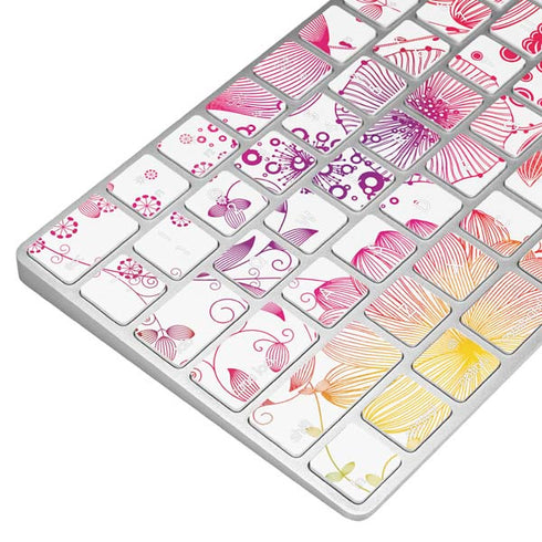 Elegant Flowers Magic Keyboard Skin
