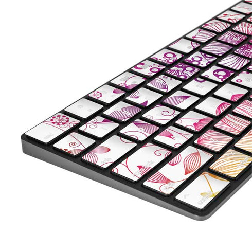 Elegant Flowers Magic Keyboard with Numeric Keypad Skin