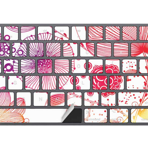 Elegant Flowers Magic Keyboard with Numeric Keypad Skin