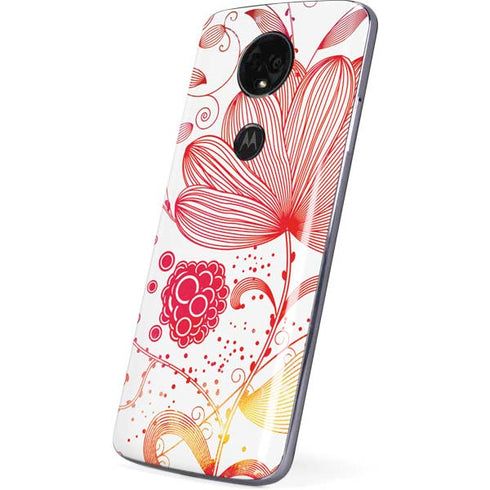 Elegant Flowers Moto E5 Plus Skin
