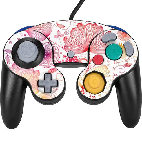 Elegant Flowers Nintendo GameCube Controller Skin