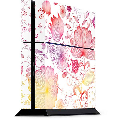 Elegant Flowers PS4 Console Skin