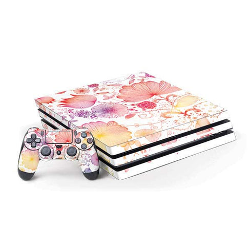 Elegant Flowers PS4 Pro Bundle Skin