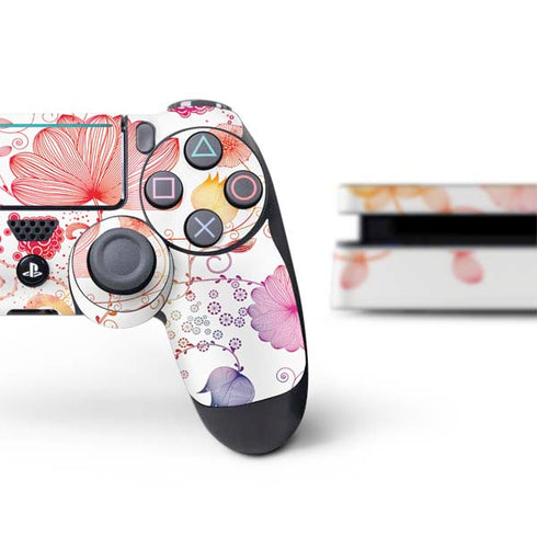Elegant Flowers PS4 Slim Bundle Skin