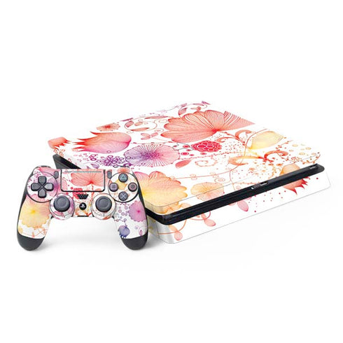 Elegant Flowers PS4 Slim Bundle Skin