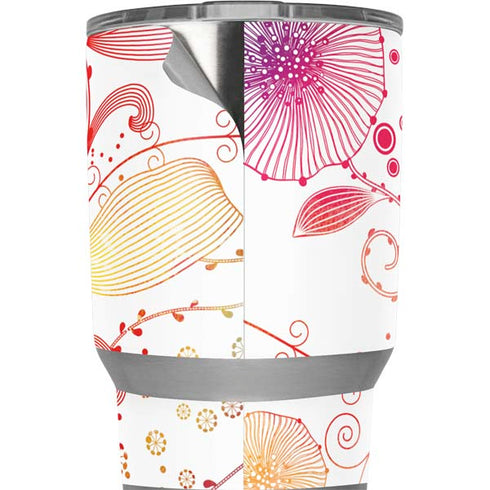 Elegant Flowers Yeti 20oz Tumbler Skin