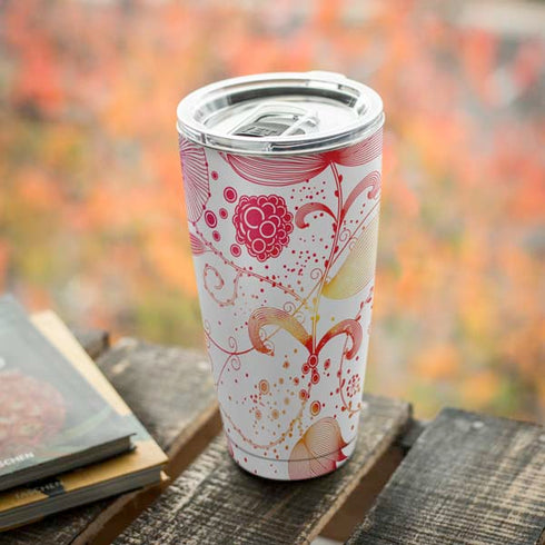 Elegant Flowers Yeti 20oz Tumbler Skin