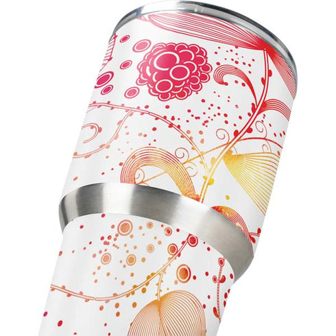 Elegant Flowers Yeti 30oz Rambler Tumbler Skin
