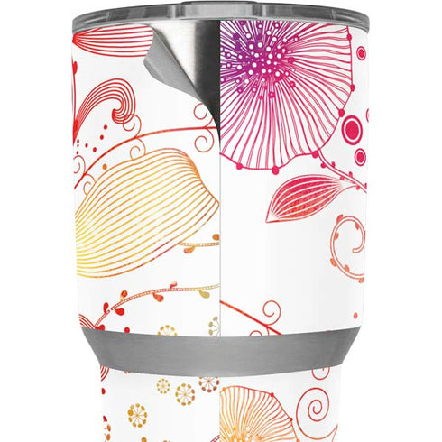 Elegant Flowers Yeti 30oz Rambler Tumbler Skin