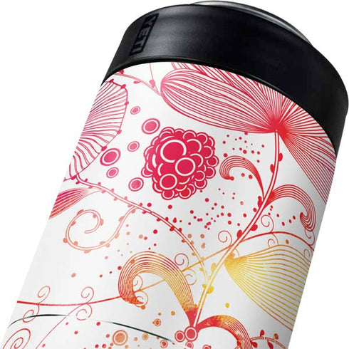 Elegant Flowers Yeti Colster Can Insulator Skin