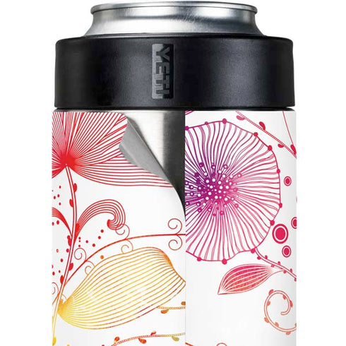 Elegant Flowers Yeti Colster Can Insulator Skin