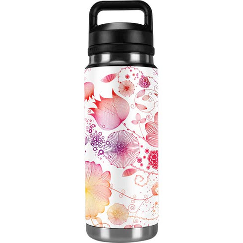 Elegant Flowers YETI Rambler 26oz Bottle Skin