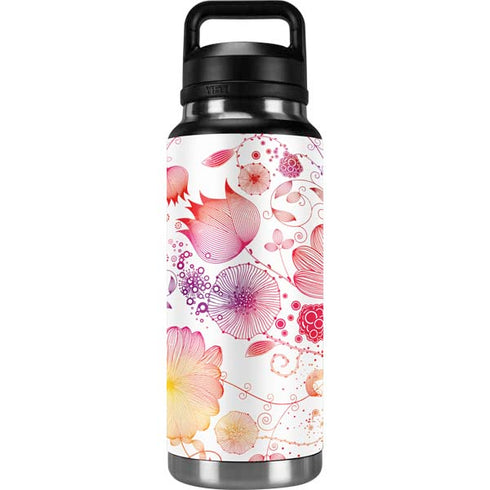 Elegant Flowers YETI Rambler 36oz Bottle Skin