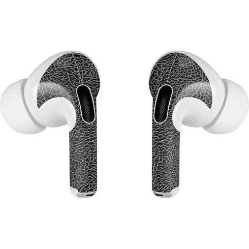 Elephant Print Black AirPods Pro 2nd Gen Skin