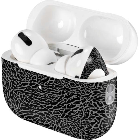 Elephant Print Black AirPods Pro 2nd Gen Skin