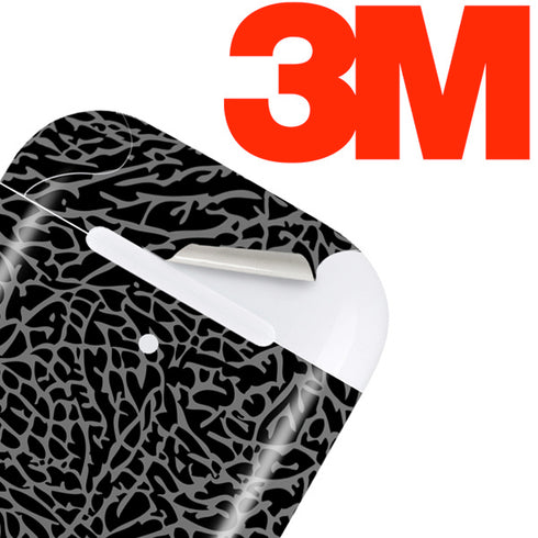 Elephant Print Black Apple AirPods 2 Skin