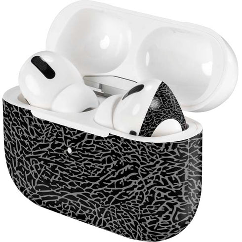 Elephant Print Black Apple AirPods Pro Skin