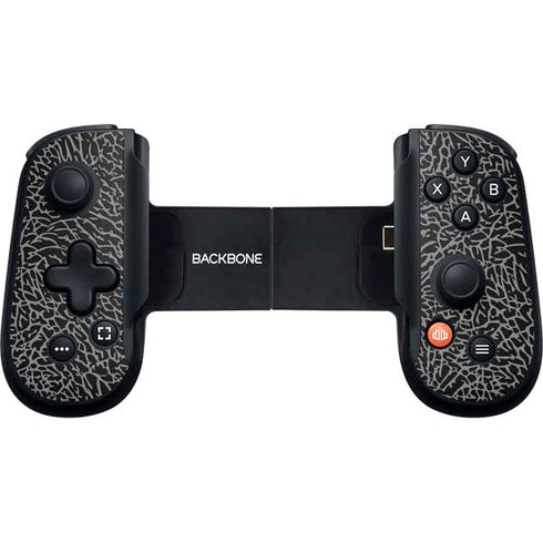 Elephant Print Black Backbone One for iPhone Game Controller Skin