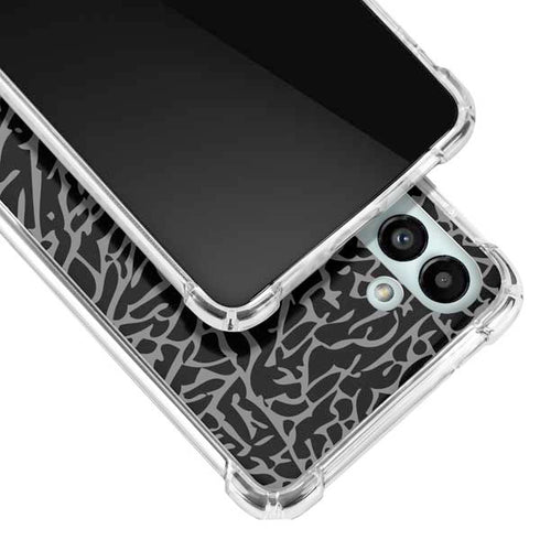 Elephant Print Black Galaxy A13 5G Clear Case