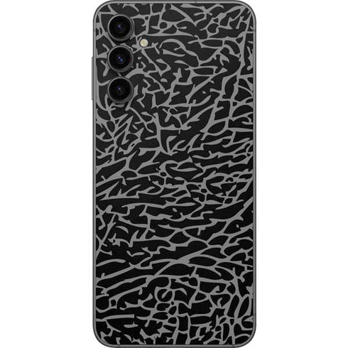 Elephant Print Black Galaxy A14 5G Skin