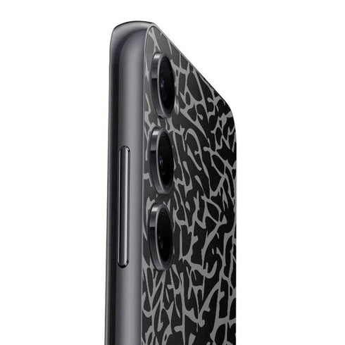 Elephant Print Black Galaxy A14 5G Skin