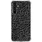 Elephant Print Black Galaxy A54 5G Clear Case