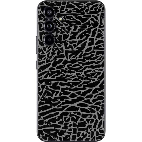 Elephant Print Black Galaxy A54 5G Skin