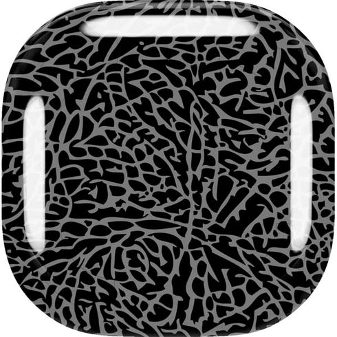 Elephant Print Black Galaxy Buds Live Skin