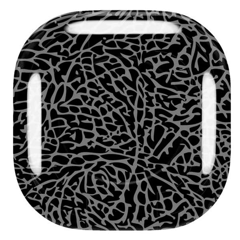 Elephant Print Black Galaxy Buds Live Skin