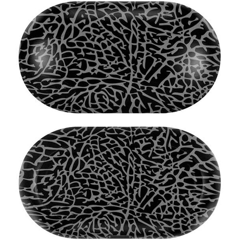 Elephant Print Black Galaxy Buds Skin