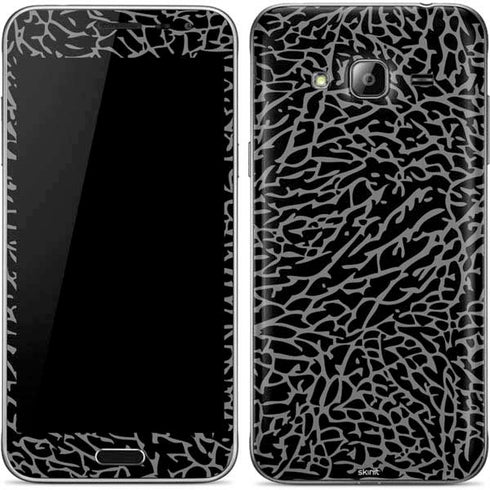 Elephant Print Black Galaxy J3 Skin
