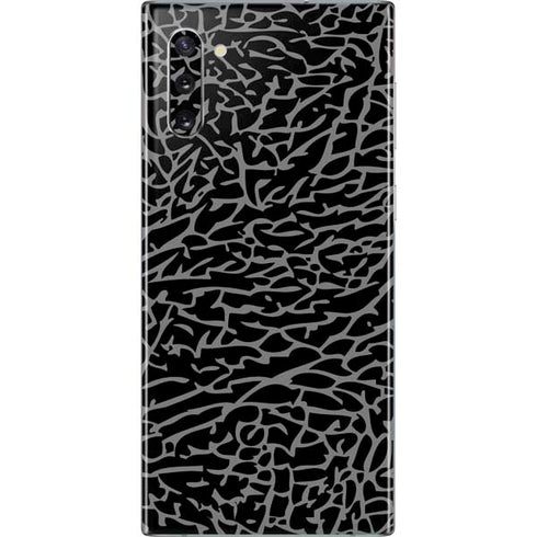 Elephant Print Black Galaxy Note 10 Skin