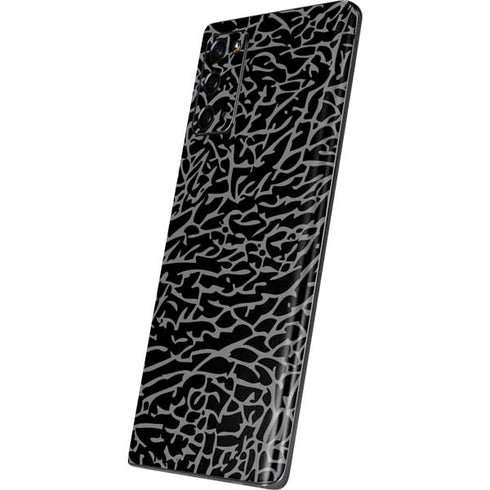 Elephant Print Black Galaxy Note20 5G Skin