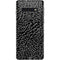 Elephant Print Black Galaxy S10 Skin