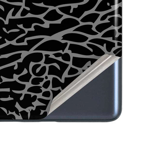 Elephant Print Black Galaxy S20 Fan Edition Skin