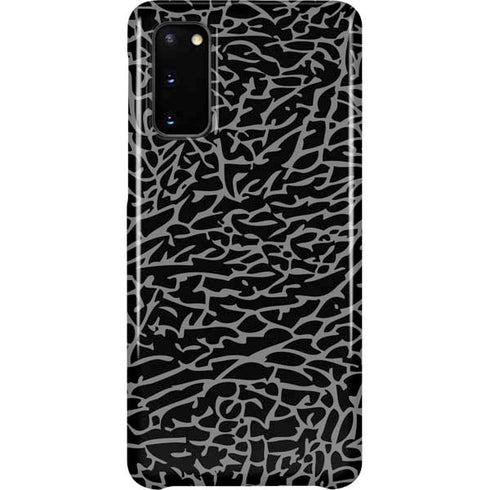 Elephant Print Black Galaxy S20 Lite Case