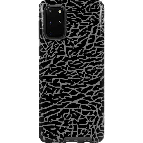 Elephant Print Black Galaxy S20 Plus Pro Case