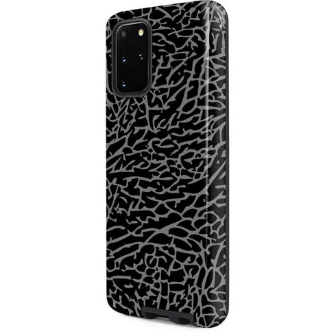 Elephant Print Black Galaxy S20 Plus Pro Case