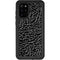 Elephant Print Black Galaxy S20 Plus Waterproof Case