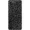 Elephant Print Black Galaxy S20 Skin