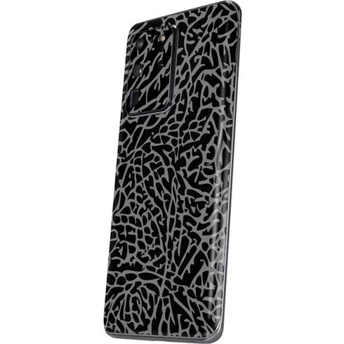 Elephant Print Black Galaxy S20 Ultra 5G Skin