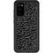 Elephant Print Black Galaxy S20 Waterproof Case