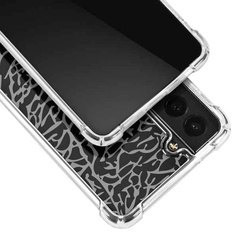 Elephant Print Black Galaxy S21 5G Clear Case