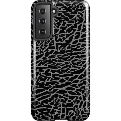 Elephant Print Black Galaxy S21 5G Pro Case
