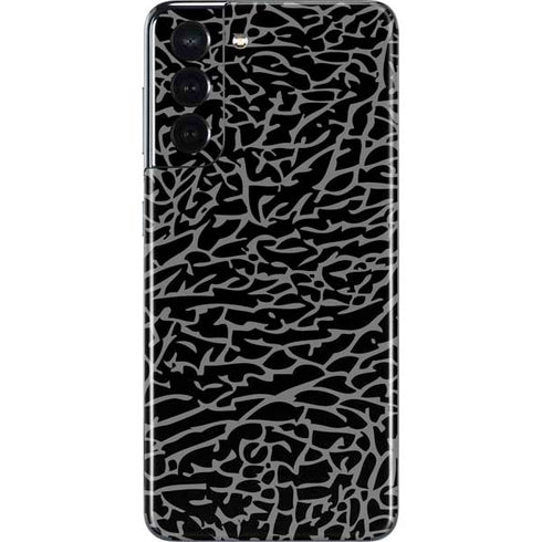 Elephant Print Black Galaxy S21 5G Skin