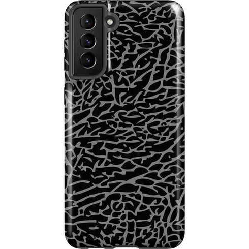 Elephant Print Black Galaxy S21 Plus 5G Pro Case